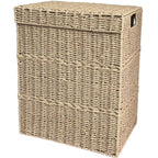Laundry Basket Woven Natural Fiber Stackable | High & Bury