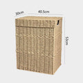 Laundry Basket Woven Natural Fiber Stackable | High & Bury