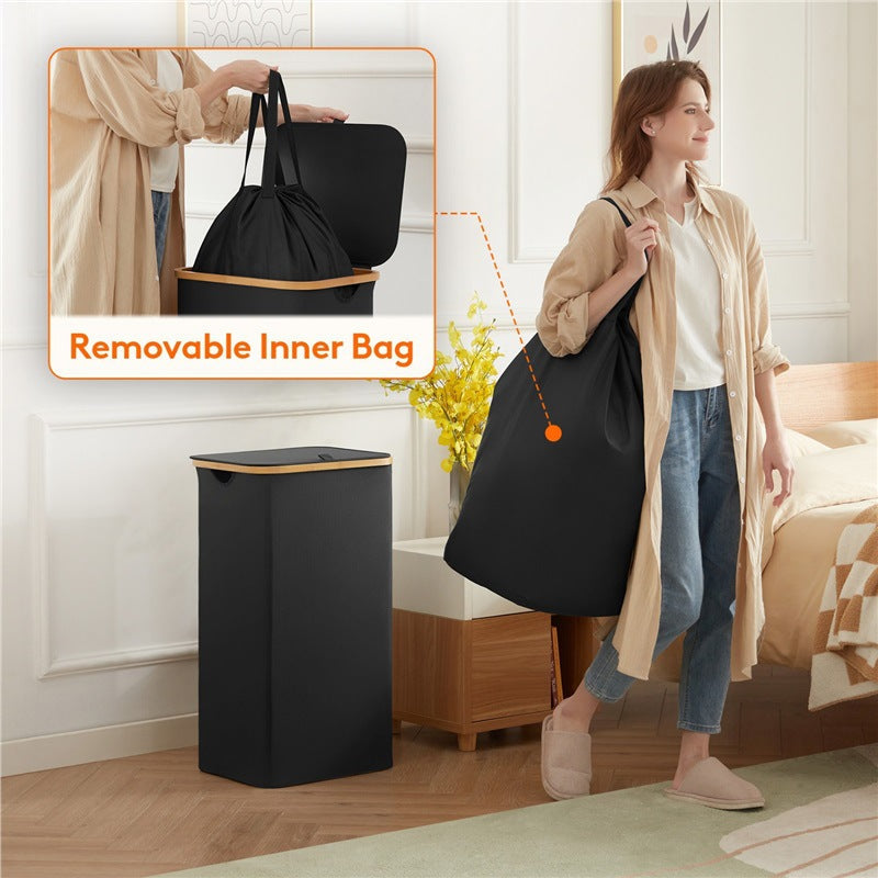 Laundry Separation System with Practical Carrying Handles and Removable Inner Bag | High & Bury