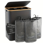 Laundry Separation System with Practical Lid and Compartments | High & Bury