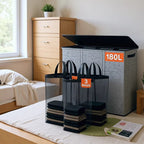 Laundry Separation System with Practical Shopping Bags | High & Bury