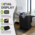 Laundry Separation System with Three Compartments and Removable Inner Pockets | High & Bury