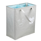 Laundry Separator Basket with Handles and Compartments | High & Bury