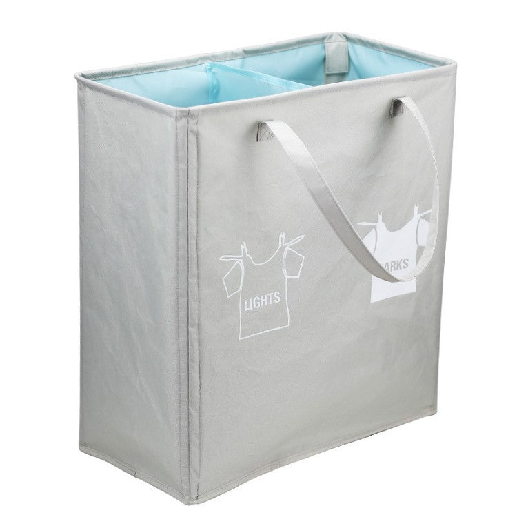 Laundry Separator Basket with Handles and Compartments | High & Bury
