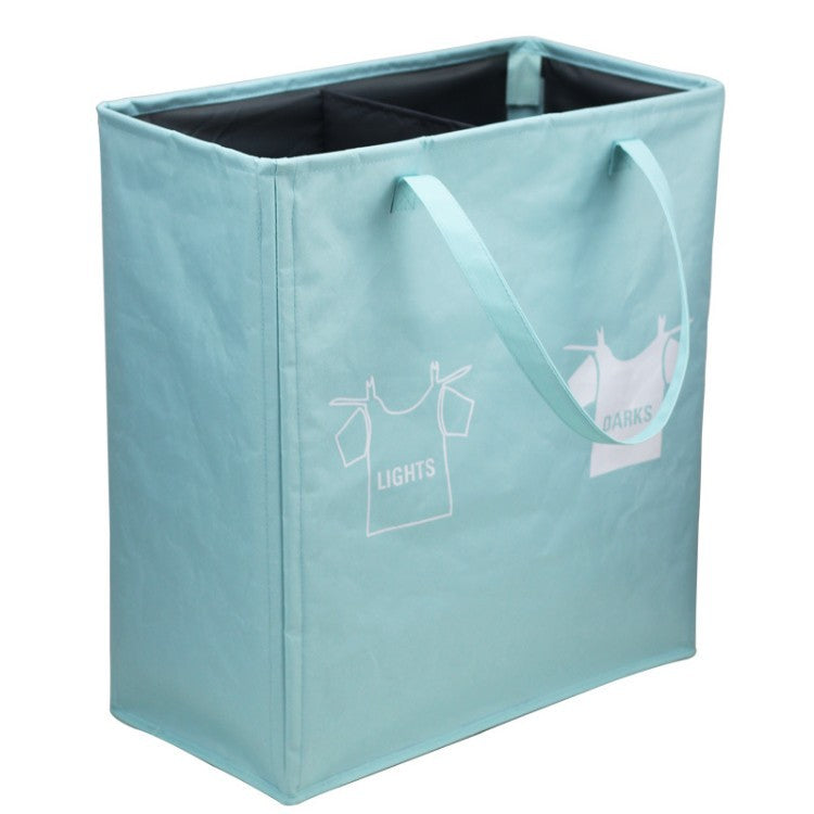 Laundry Separator Basket with Handles and Compartments | High & Bury