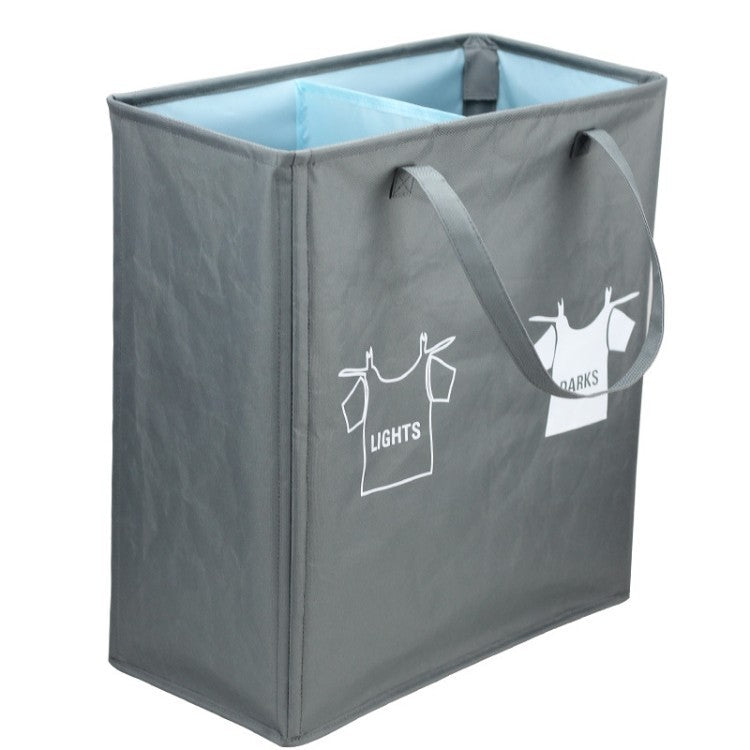 Laundry Separator Basket with Handles and Compartments | High & Bury