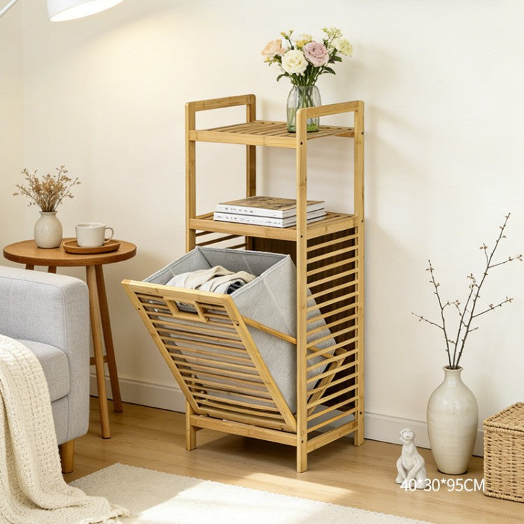 Laundry Shelf with Baskets | High & Bury