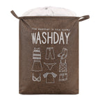 Laundry Storage Basket Soft Textile Foldable | High & Bury