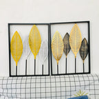Leaf-Inspired Metal Wall Art | High & Bury