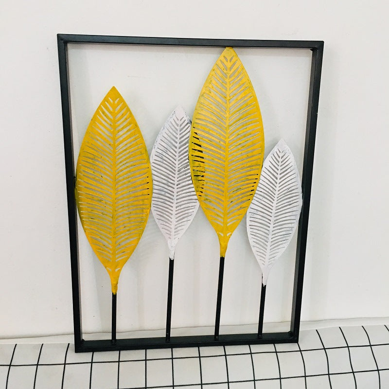 Leaf-Inspired Metal Wall Art | High & Bury