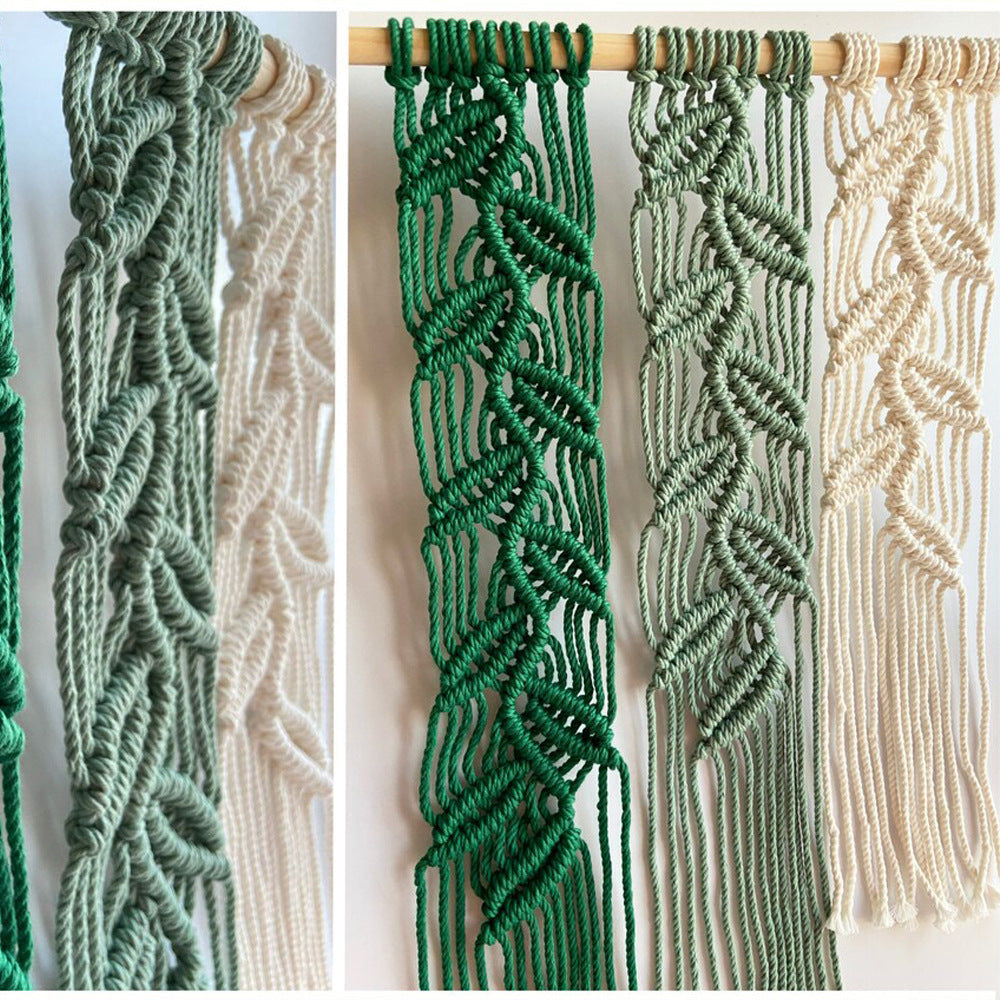 Leaf Pattern Macrame Wall Hanging | High & Bury