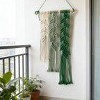 Leaf Pattern Macrame Wall Hanging | High & Bury