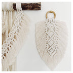 Leaf Shaped Macrame Wall Decor | High & Bury