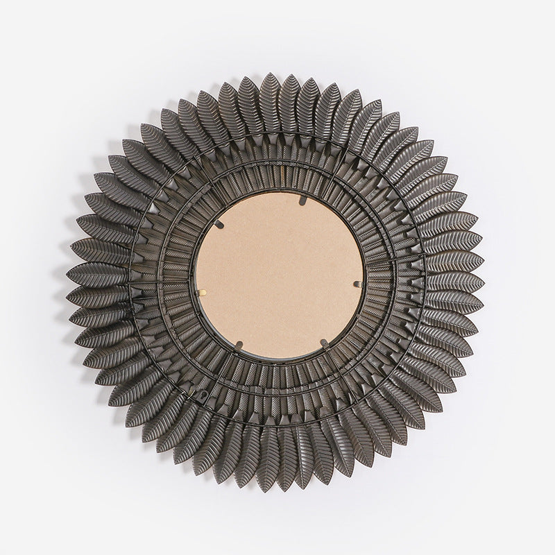 Leaf-Themed Decorative Wall Mirror | High & Bury
