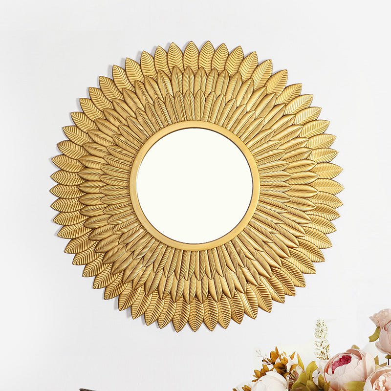Leaf-Themed Decorative Wall Mirror | High & Bury