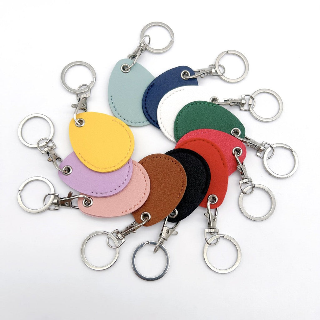 Leather Keychain Purple Pink | High & Bury