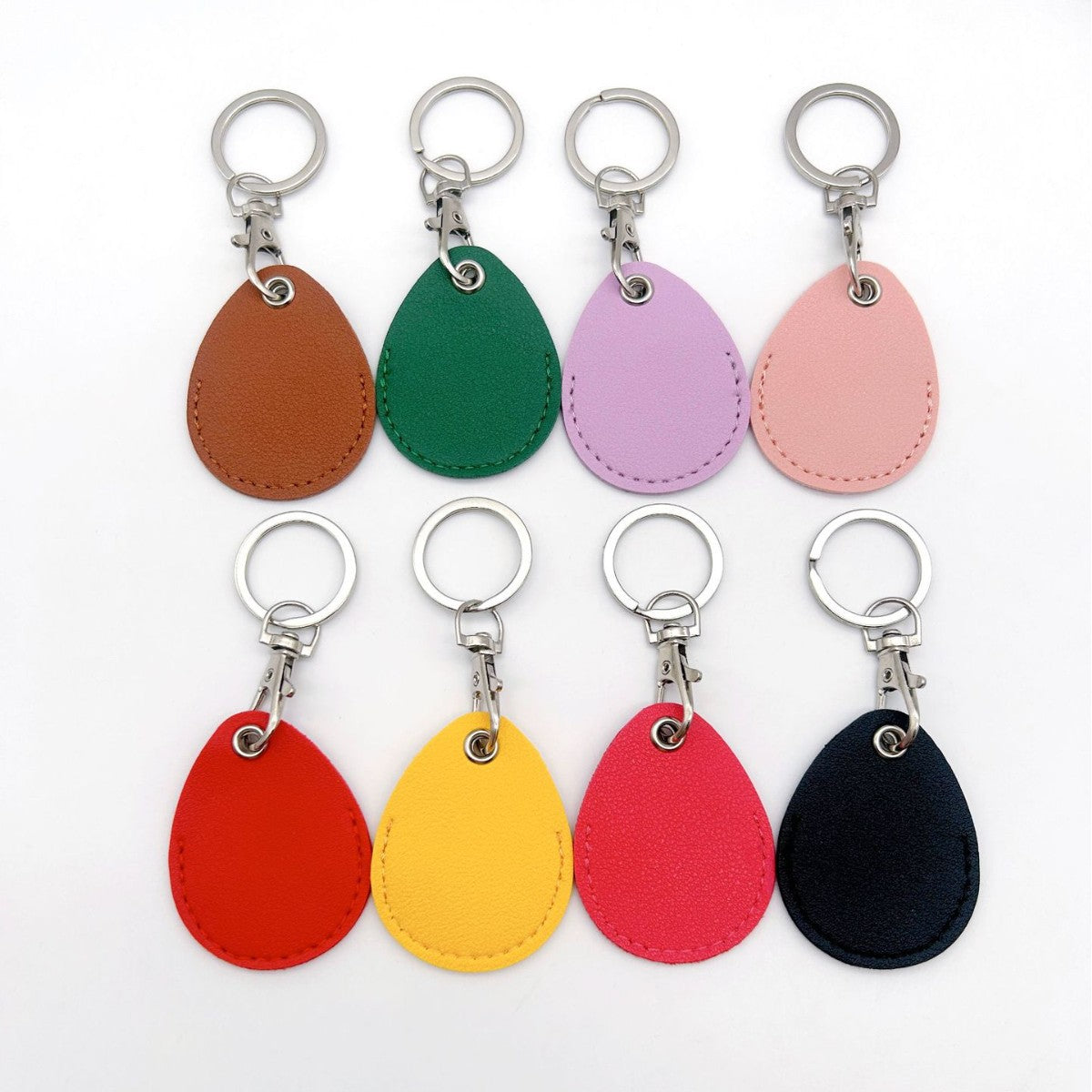 Leather Keychain Purple Pink | High & Bury