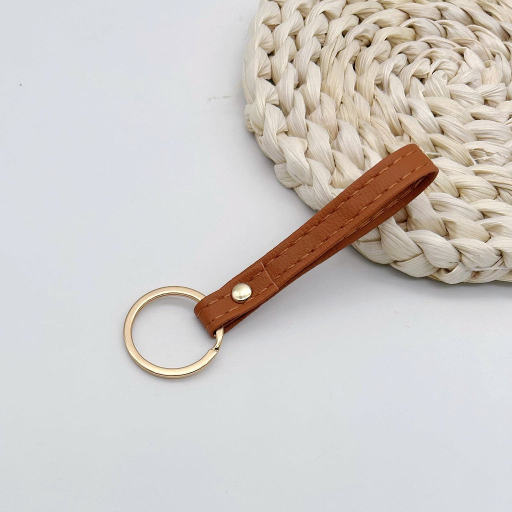 Leather Keychain Soft Textile Metal | High & Bury