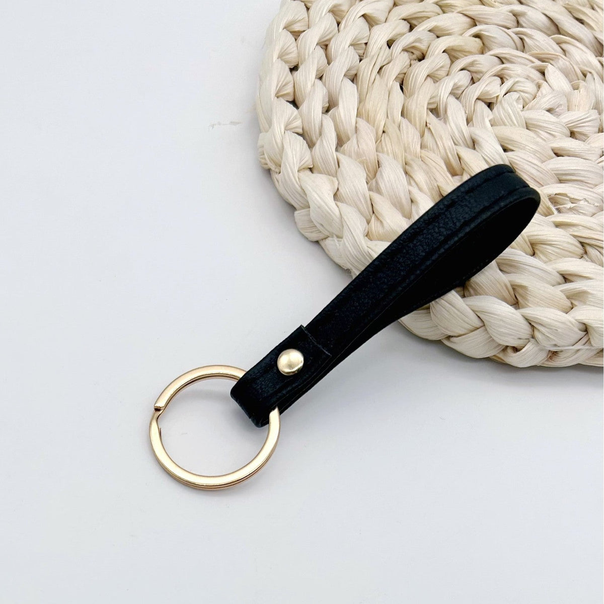Leather Keychain Soft Textile Metal | High & Bury