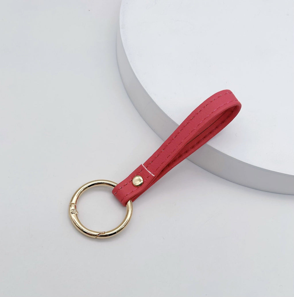 Leather Keychain Soft Textile Metal | High & Bury