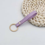 Leather Keychain Soft Textile Metal | High & Bury