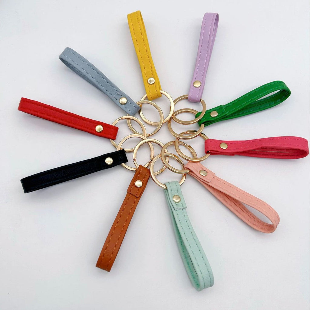 Leather Keychain Soft Textile Metal | High & Bury