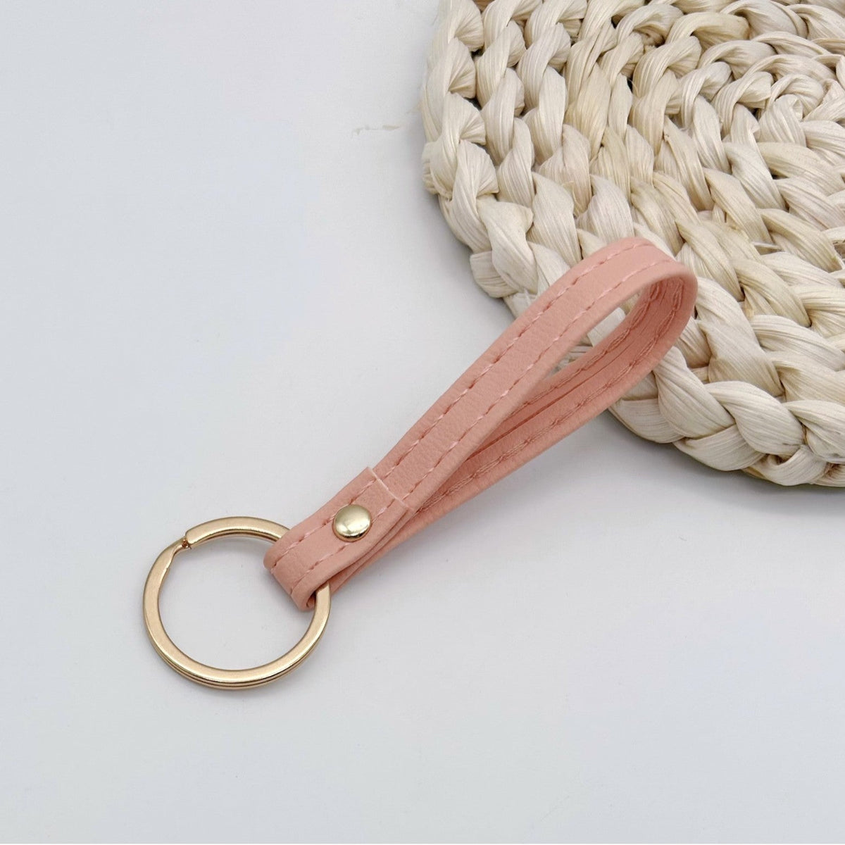 Leather Keychain Soft Textile Metal | High & Bury