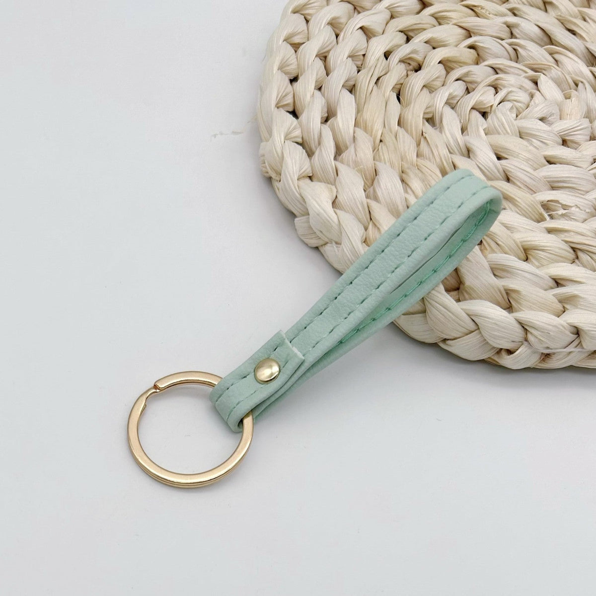 Leather Keychain Soft Textile Metal | High & Bury