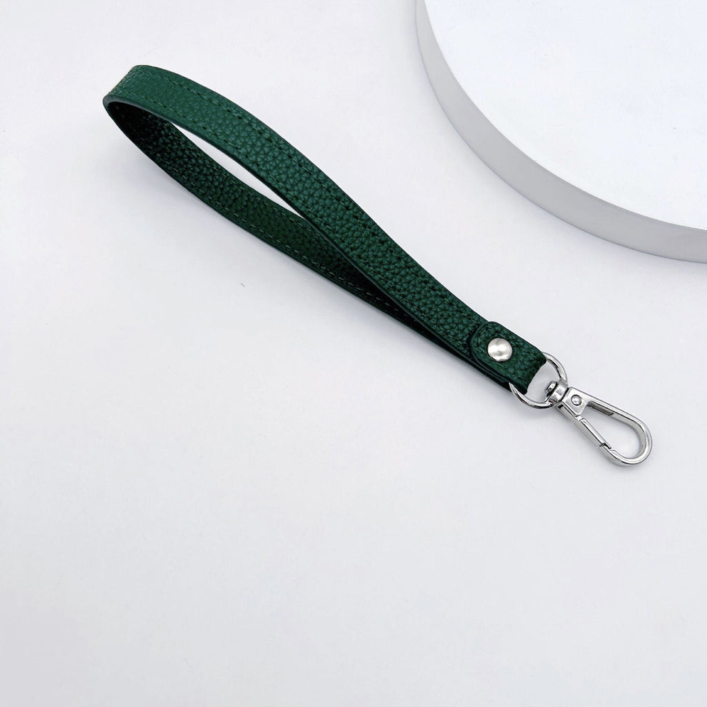 Leather Keychain Yellow Sky Blue | High & Bury