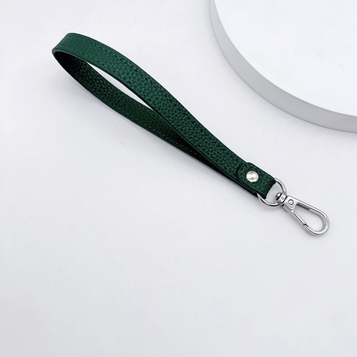 Leather Keychain Yellow Sky Blue | High & Bury
