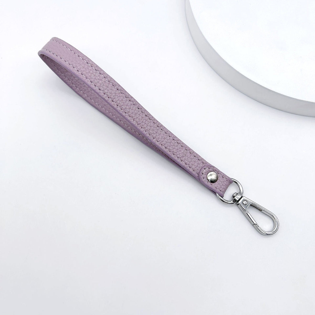 Leather Keychain Yellow Sky Blue | High & Bury