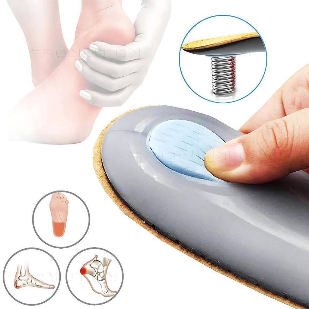 Leather Shoe Insoles with Arch Support and Shock Absorption