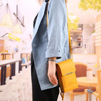 Leather Women's Shoulder Bag with RFID Blocking and Touchscreen Pocket, view 3