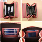 Leather Women's Shoulder Bag with RFID Blocking and Touchscreen Pocket, view 6