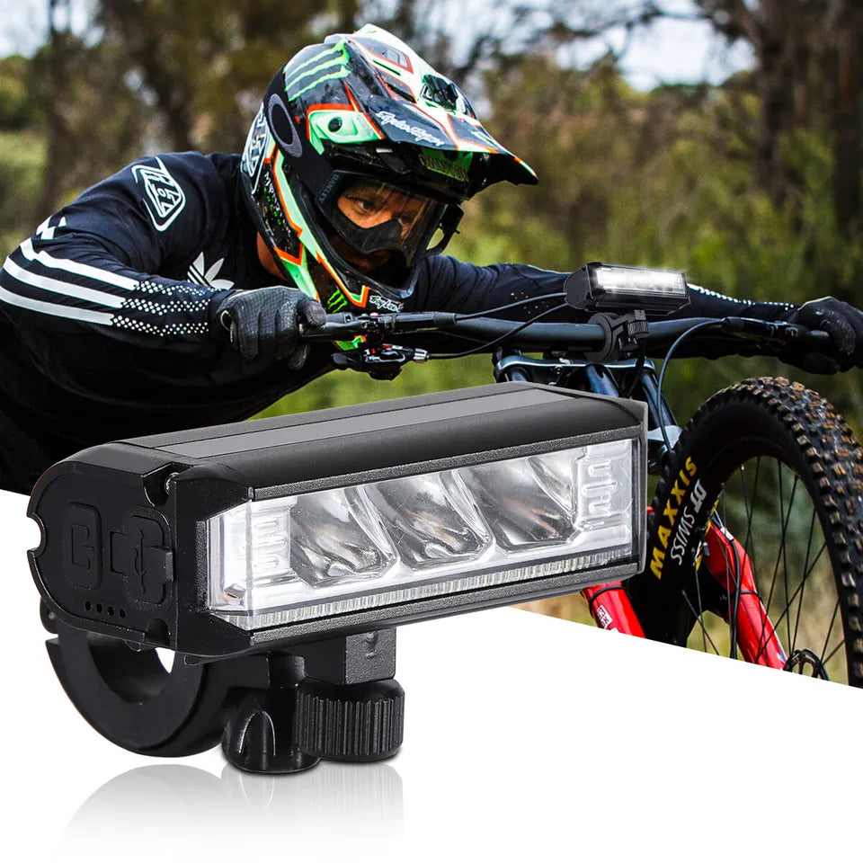 LED Bike Light, 900–2600 Lumens, Four Modes, IPX6, ABS and Aluminium, view 2
