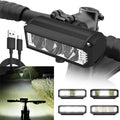 LED Bike Light, 900–2600 Lumens, Four Modes, IPX6, ABS and Aluminium