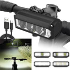 LED Bike Light, 900–2600 Lumens, Four Modes, IPX6, ABS and Aluminium
