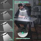 LED Magnifying Glass Lamp with 10X/30X Magnification, 6-Inch Lens, view 3