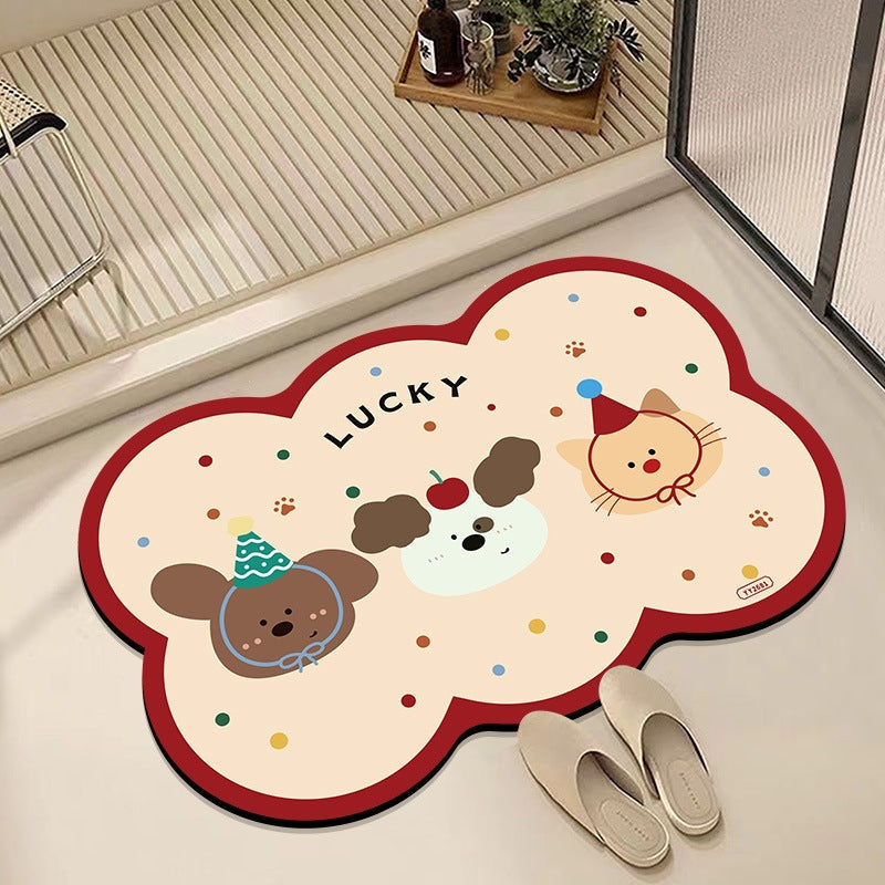 Leisure-Themed Decorative Bath Mat | High & Bury