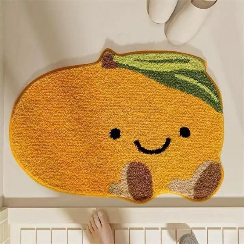 Lemon Slice Shape Bath Mat | High & Bury