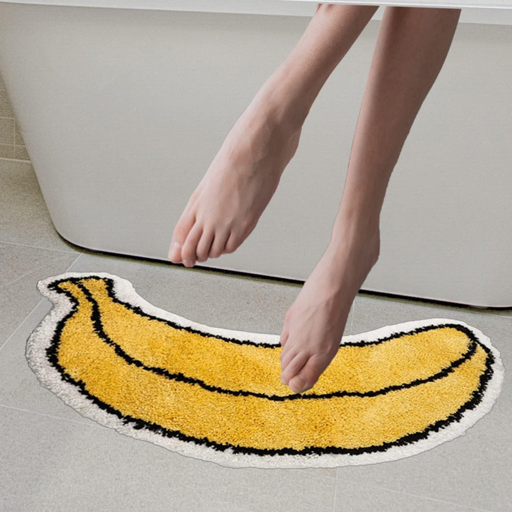 Lemon Slice Shape Bath Mat | High & Bury