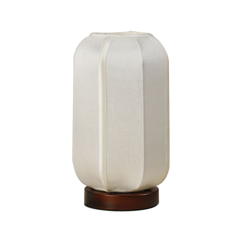 Linen Lantern Style Nightstand Lamp | High & Bury