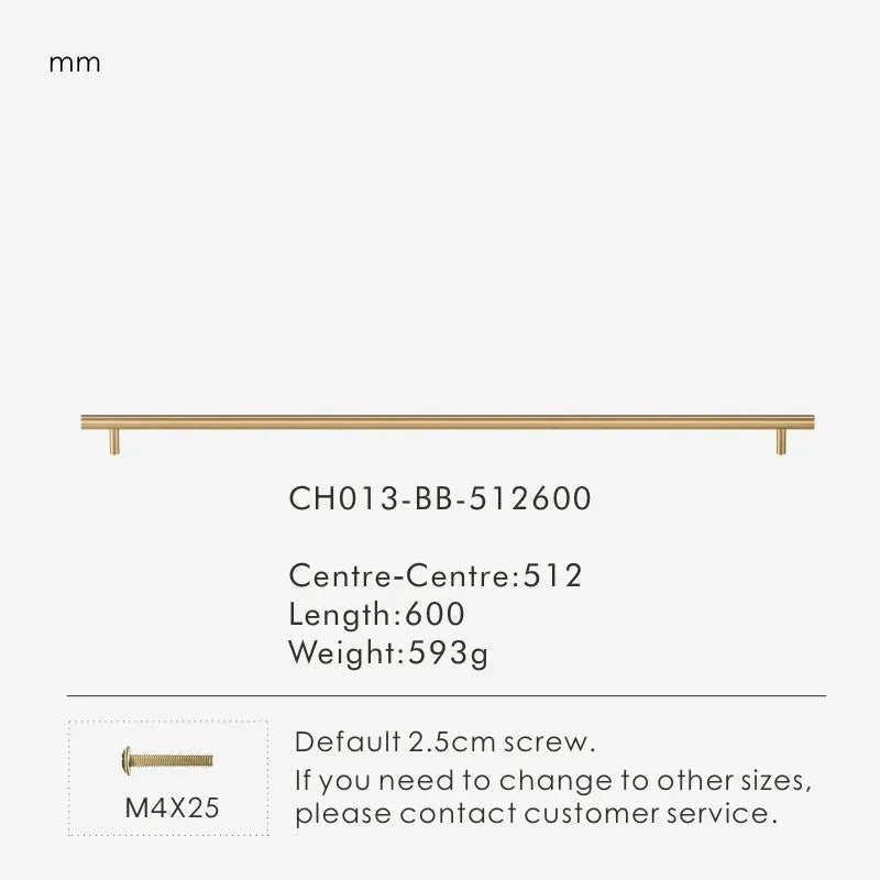 Linressa Brass Cabinet Handle