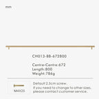 Linressa Brass Cabinet Handle