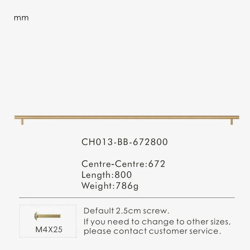 Linressa Brass Cabinet Handle