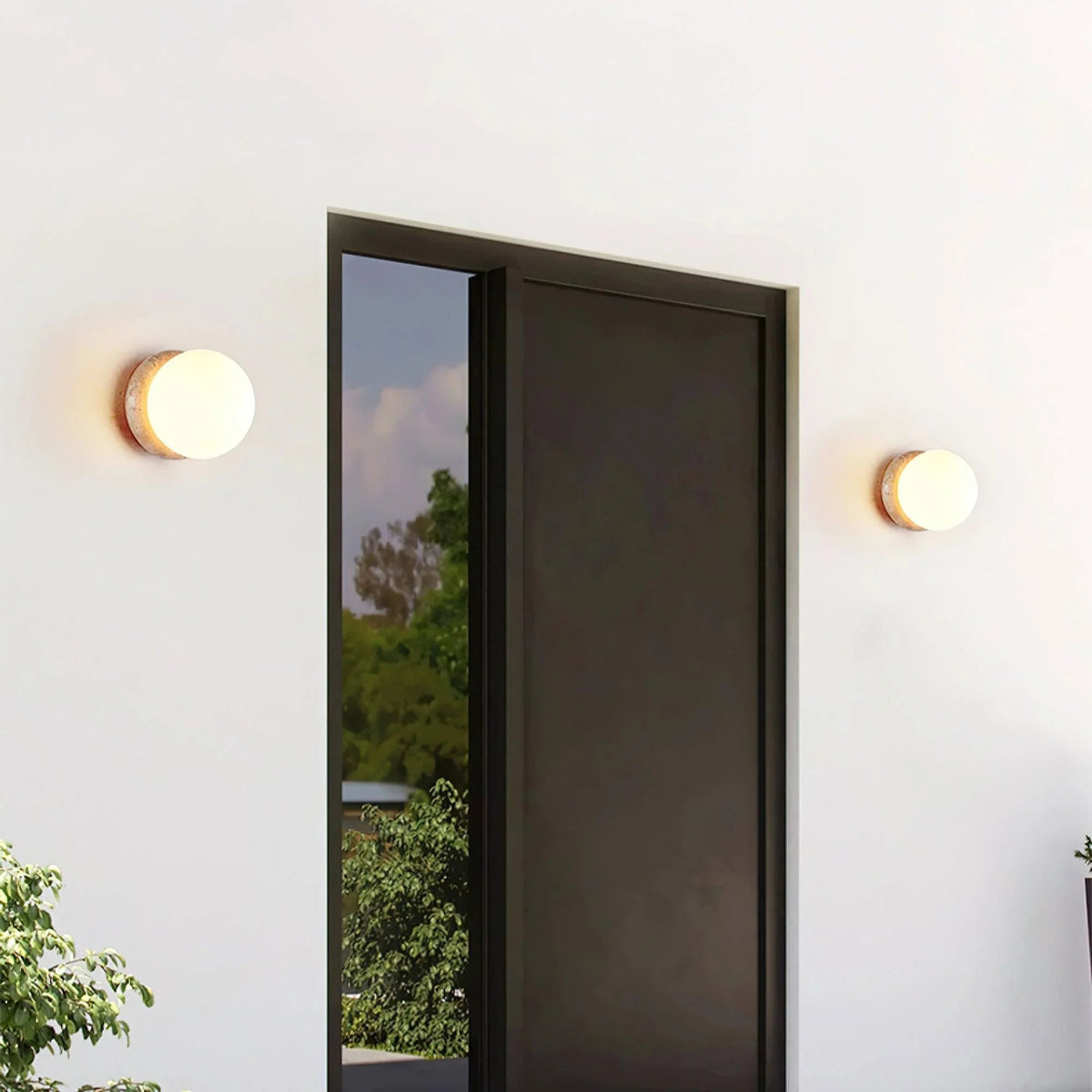 Loamcliff Travertine Wall Light