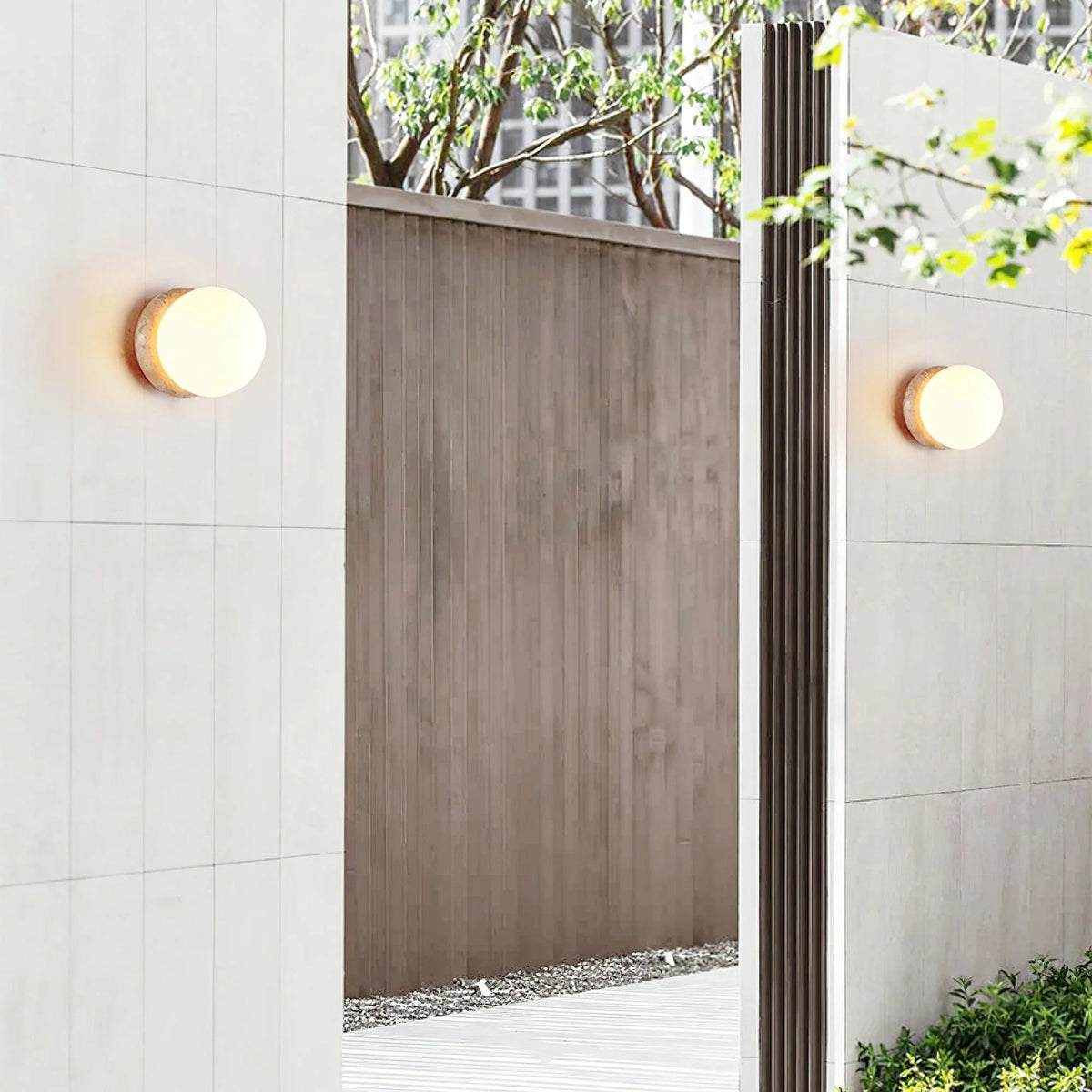 Loamcliff Travertine Wall Light