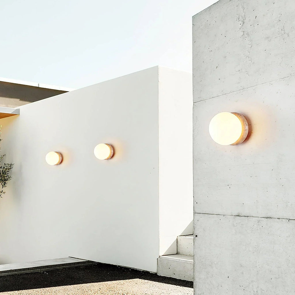 Loamcliff Travertine Wall Light