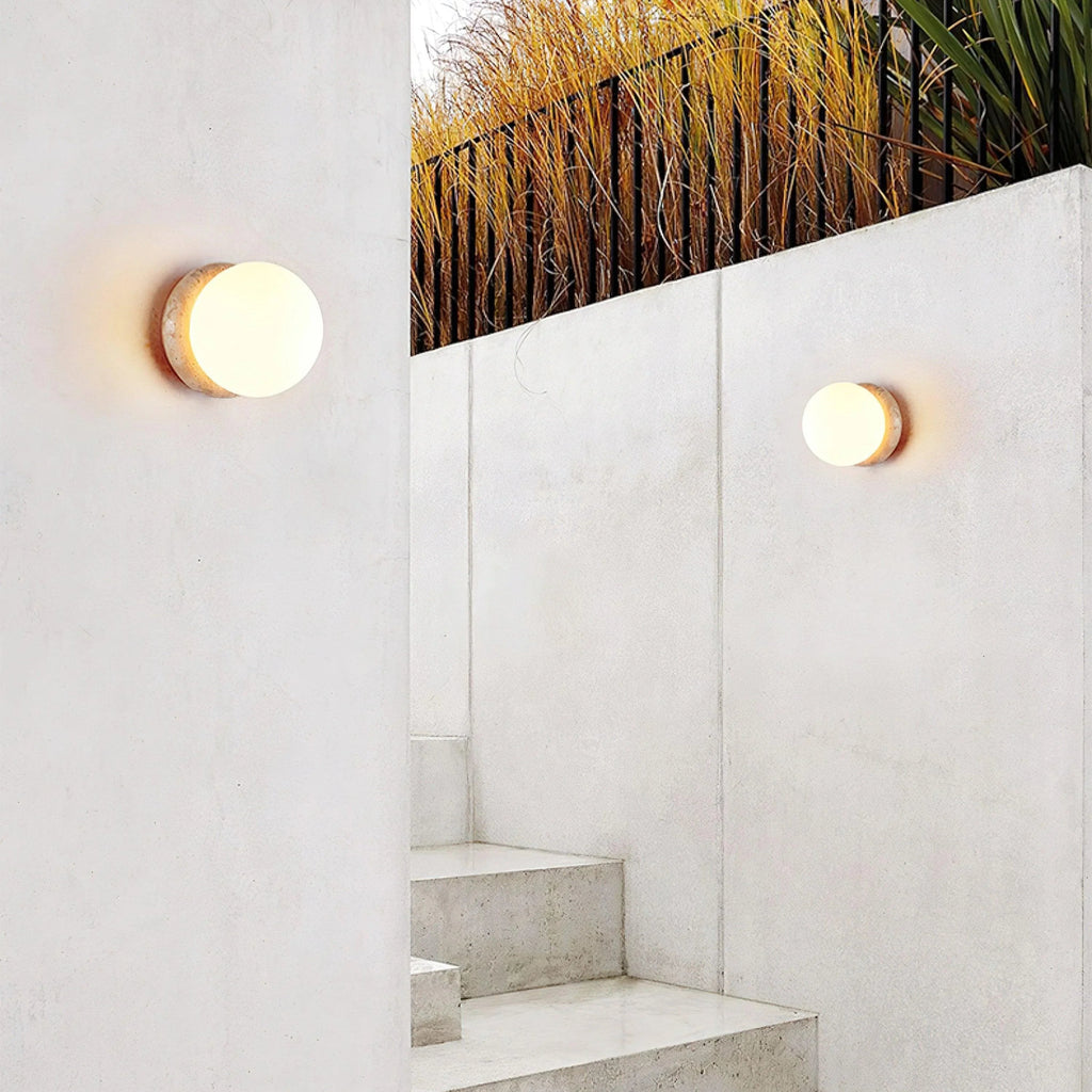 Loamcliff Travertine Wall Light