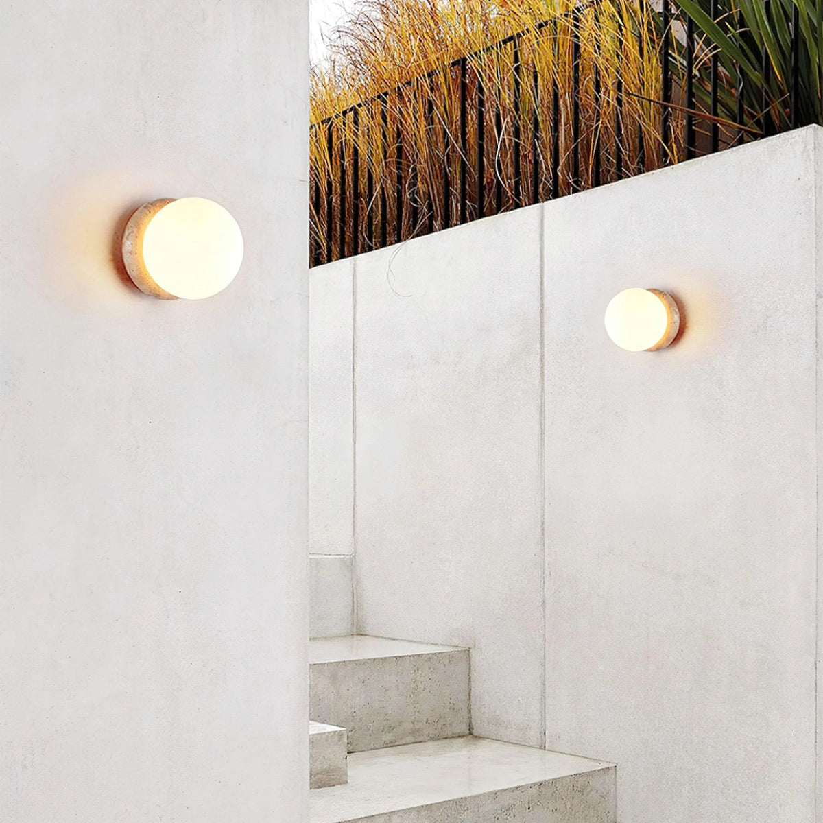 Loamcliff Travertine Wall Light